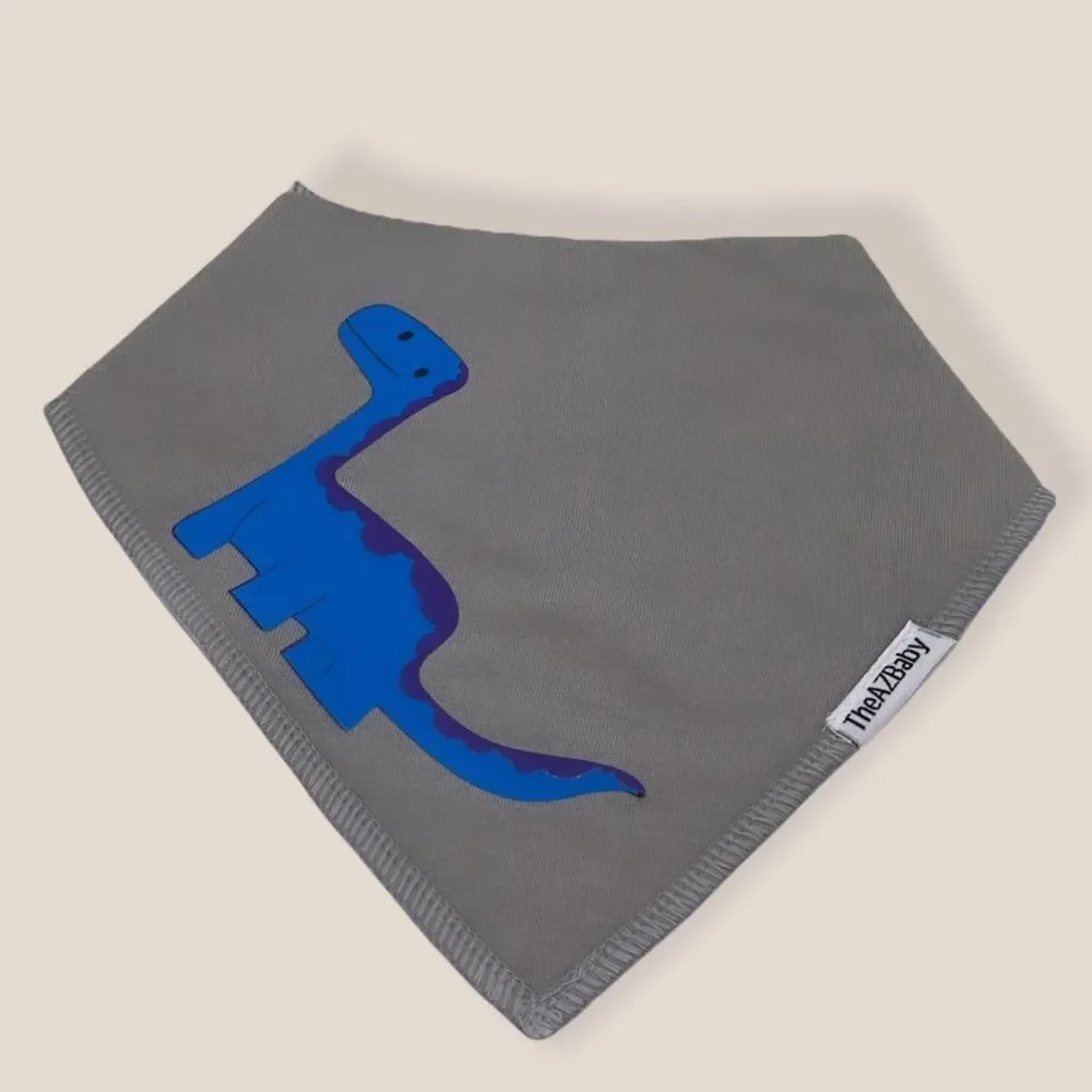 NWT Wool + Pepper Co. Unisex Baby Dinosaur Cotton Bandana Bib